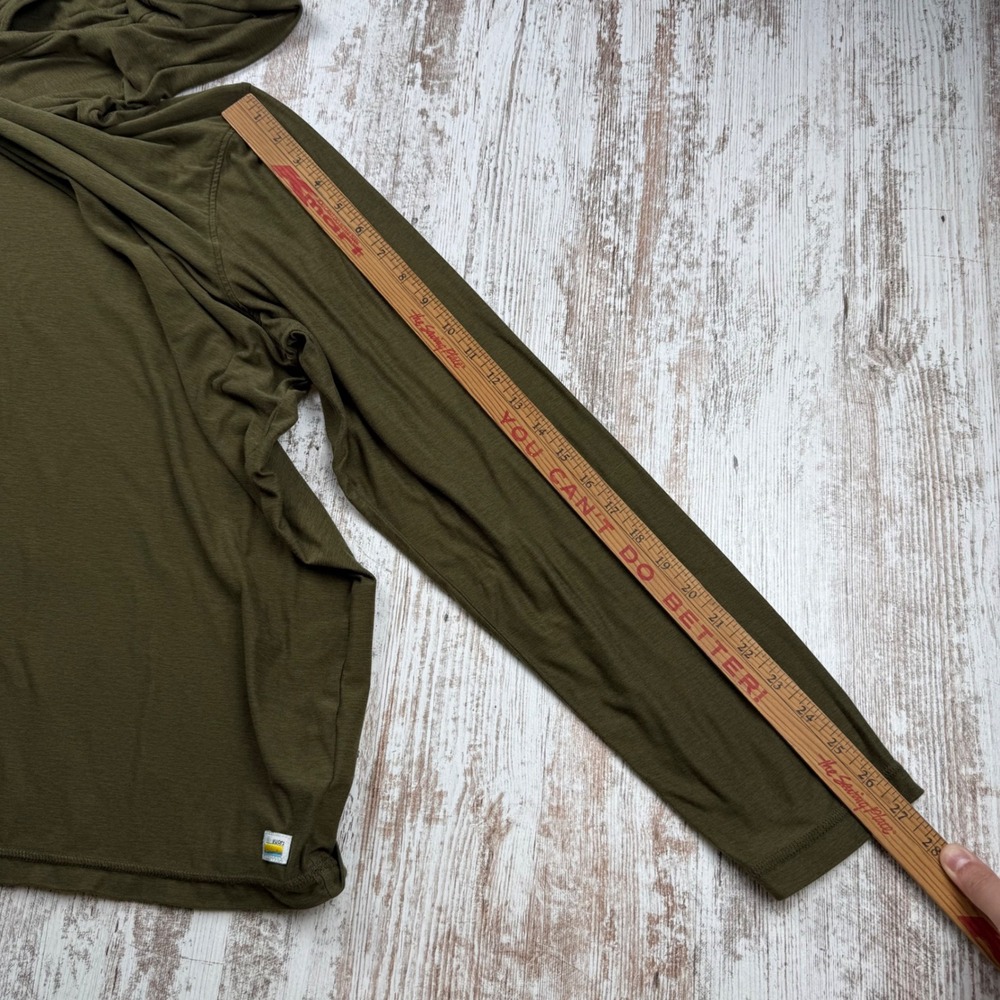 Vuori Strato Tech Hoodie Mens 3XL Dark Oregano Heather Green V1019 Pullover - Picture 8 of 10